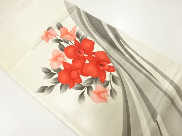 アンティーク　花模様袋帯（材料）